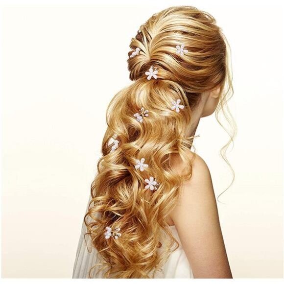 Small Mini Pearl Claw Clips,10 Pcs Decorative Hair Accessories for Women & Girls - Picture 6 of 7